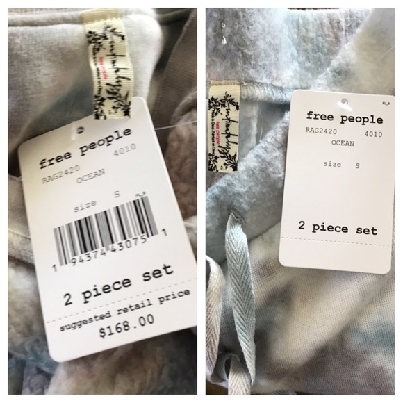 Free People Two-Piece Kelly Washed Short Set. NWT. - Picture 6 of 14